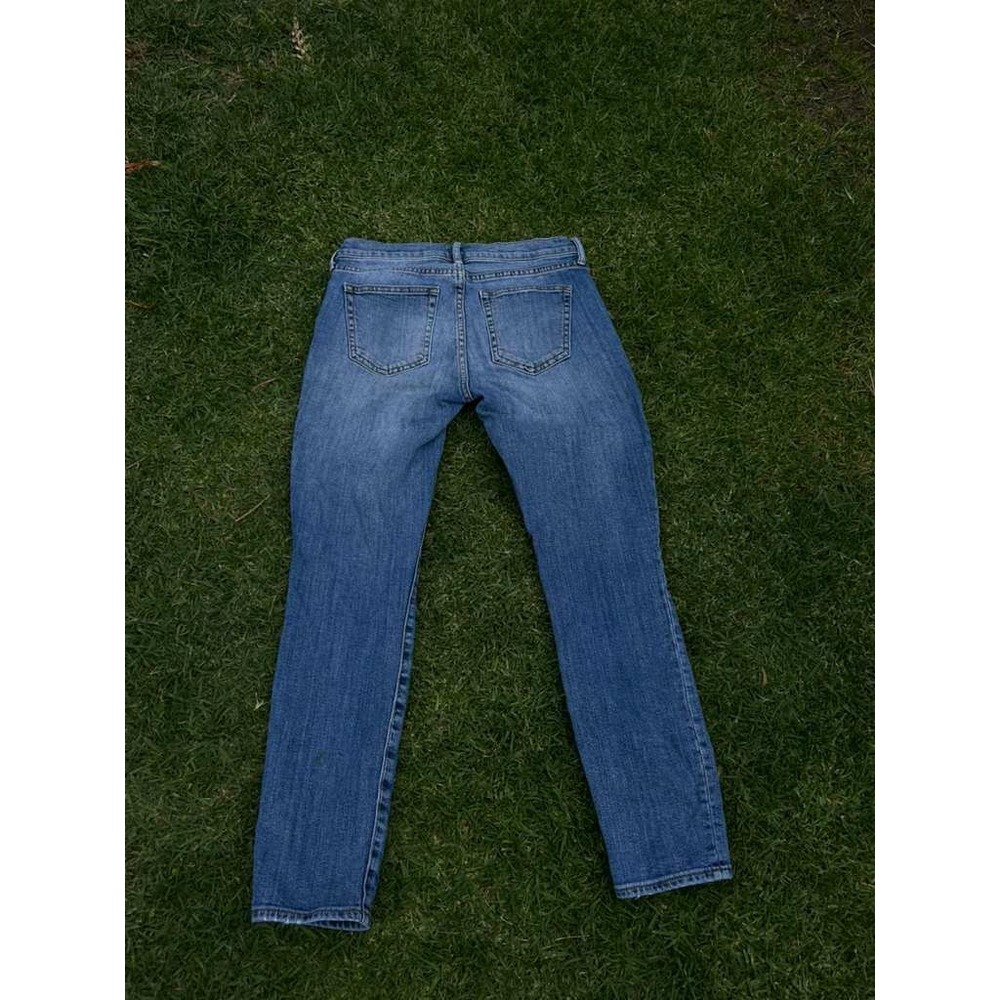 Gap 1969 Authentic True Skinny Distressed Medium Wash Jeans Womens 27s Y2K - Picture 6 of 10